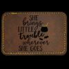 Faux Leather Engravable Patch - Round-Corner Rectangular Thumbnail