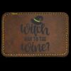 Faux Leather Engravable Patch - Round-Corner Rectangular Thumbnail