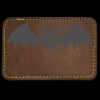 Faux Leather Engravable Patch - Round-Corner Rectangular Thumbnail