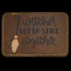 Faux Leather Engravable Patch - Round-Corner Rectangular Thumbnail