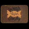 Faux Leather Engravable Patch - Round-Corner Rectangular Thumbnail
