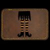 Faux Leather Engravable Patch - Round-Corner Rectangular Thumbnail