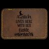Faux Leather Engravable Patch - Round-Corner Rectangular Thumbnail