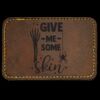 Faux Leather Engravable Patch - Round-Corner Rectangular Thumbnail