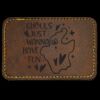 Faux Leather Engravable Patch - Round-Corner Rectangular Thumbnail
