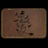 Faux Leather Engravable Patch - Round-Corner Rectangular Thumbnail