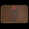 Faux Leather Engravable Patch - Round-Corner Rectangular Thumbnail