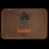 Faux Leather Engravable Patch - Round-Corner Rectangular Thumbnail