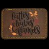 Faux Leather Engravable Patch - Round-Corner Rectangular Thumbnail
