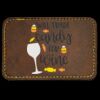 Faux Leather Engravable Patch - Round-Corner Rectangular Thumbnail