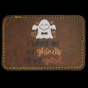 Faux Leather Engravable Patch - Round-Corner Rectangular Thumbnail