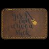 Faux Leather Engravable Patch - Round-Corner Rectangular Thumbnail