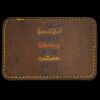 Faux Leather Engravable Patch - Round-Corner Rectangular Thumbnail