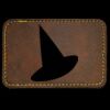 Faux Leather Engravable Patch - Round-Corner Rectangular Thumbnail