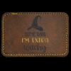 Faux Leather Engravable Patch - Round-Corner Rectangular Thumbnail