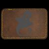 Faux Leather Engravable Patch - Round-Corner Rectangular Thumbnail