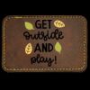 Faux Leather Engravable Patch - Round-Corner Rectangular Thumbnail