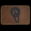 Faux Leather Engravable Patch - Round-Corner Rectangular Thumbnail