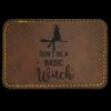 Faux Leather Engravable Patch - Round-Corner Rectangular Thumbnail