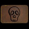 Faux Leather Engravable Patch - Round-Corner Rectangular Thumbnail