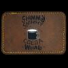 Faux Leather Engravable Patch - Round-Corner Rectangular Thumbnail