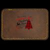 Faux Leather Engravable Patch - Round-Corner Rectangular Thumbnail