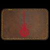 Faux Leather Engravable Patch - Round-Corner Rectangular Thumbnail