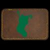 Faux Leather Engravable Patch - Round-Corner Rectangular Thumbnail