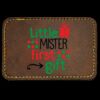 Faux Leather Engravable Patch - Round-Corner Rectangular Thumbnail