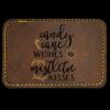 Faux Leather Engravable Patch - Round-Corner Rectangular Thumbnail