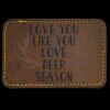 Faux Leather Engravable Patch - Round-Corner Rectangular Thumbnail