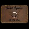 Faux Leather Engravable Patch - Round-Corner Rectangular Thumbnail