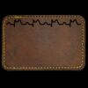 Faux Leather Engravable Patch - Round-Corner Rectangular Thumbnail