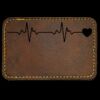 Faux Leather Engravable Patch - Round-Corner Rectangular Thumbnail