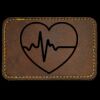 Faux Leather Engravable Patch - Round-Corner Rectangular Thumbnail