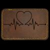 Faux Leather Engravable Patch - Round-Corner Rectangular Thumbnail