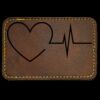 Faux Leather Engravable Patch - Round-Corner Rectangular Thumbnail