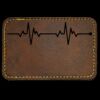 Faux Leather Engravable Patch - Round-Corner Rectangular Thumbnail