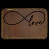 Faux Leather Engravable Patch - Round-Corner Rectangular Thumbnail