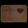 Faux Leather Engravable Patch - Round-Corner Rectangular Thumbnail
