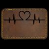 Faux Leather Engravable Patch - Round-Corner Rectangular Thumbnail