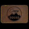 Faux Leather Engravable Patch - Round-Corner Rectangular Thumbnail