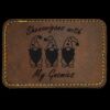 Faux Leather Engravable Patch - Round-Corner Rectangular Thumbnail