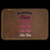 Faux Leather Engravable Patch - Round-Corner Rectangular Thumbnail