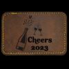 Faux Leather Engravable Patch - Round-Corner Rectangular Thumbnail