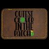 Faux Leather Engravable Patch - Round-Corner Rectangular Thumbnail