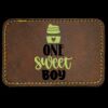 Faux Leather Engravable Patch - Round-Corner Rectangular Thumbnail