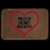 Faux Leather Engravable Patch - Round-Corner Rectangular Thumbnail
