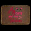 Faux Leather Engravable Patch - Round-Corner Rectangular Thumbnail