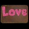 Faux Leather Engravable Patch - Round-Corner Rectangular Thumbnail